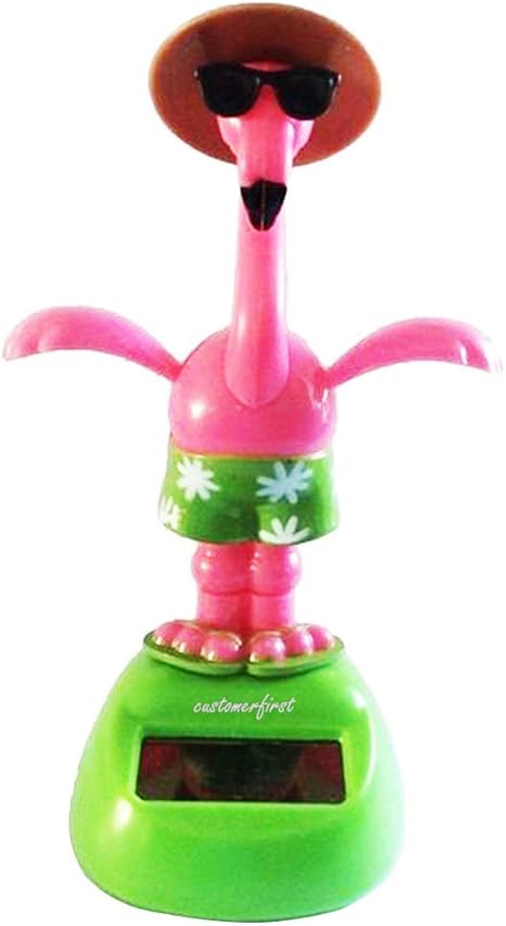 Amazon Co Jp Amosfun ソーラーダンシングおもちゃ 動物 太陽電池式 ダンシングフラミンゴ ソーラーパワー ダンシング人形 揺れる 動くボブルダンサー おもちゃ 車装飾 おもちゃ