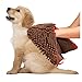 My Doggy Place Pet Drying Towel - Super Absorbent Microfiber with Hand Pockets - Bathing Essential for Dogs - Quick-Dry Shammy - Machine Wash & Dryer Friendly - Charcoal - 30 x 12.5 in