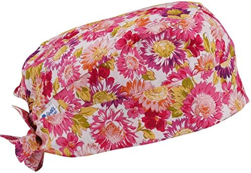 Tommhanes Scrub Cap Scrub Hats Tieback Cap One Size Pink