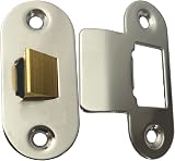 Loops 64mm Tubular Latch Nickel Plated Forend Strike Plate Screws Included view 4