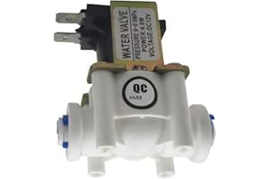 GREDIA 1/4" DC 12V Solenoid Valve N/C Normally Closed Water Inlet Flow Switch