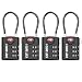 SURE LOCK TSA Compatible Travel Luggage Locks, Inspection Indicator, Easy Read Dials - 1, 2 & 4 Pack