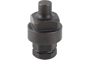 T40058 Crankshaft Key Turning Socket Carbon Steel Crankshaft Pulley Tool Replacement for 6 Cylinder 2.4 3.2L FSI Engine