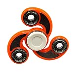 Xinzistar Tri Fidget Hand Spinner Finger Toys Set Stress Reducer Ultra Fast Bearings Perfect For ADD, ADHD, Anxiety, Boredom, and Autism Adults Children (Orange)