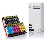 YoYoInk 15 Pack Compatible Ink Cartridge Replacement for Canon PGI-225 & CLI-226 (3 Big Black, 3 Small Black, 3 Cyan, 3 Magenta, 3 Yellow) with Ink Level Indicator