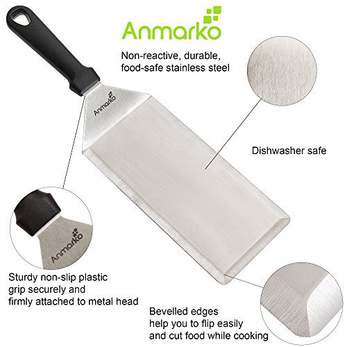 Big Metal Griddle Spatula Grill spatula 4 x 8 in Large Burger Smasher