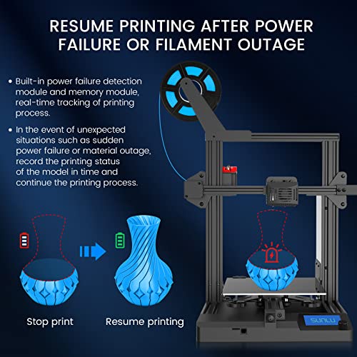 SUNLU Terminator T3 FDM 3D Printer up to 250mm/s Fast Print, Supporting