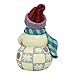 Enesco Jim Shore Heartwood Creek Mini Snowman with Heart Stone Resin, 3.5” Figurine
