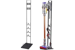 BRIGHTSHOW Dyson Vacuum Stand, Stable Metal Storage Bracket Stand Docking Station Accessories Holder for Dyson Handheld Vacuum Cleaner V15 V11 V10 V8 V7 V6 Cordless Stick Vacuum Cleaners (Grey)