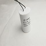 Briidea CBB60 20uF 5% Wire Lead Cylinder Motor Run SH Capacitor AC 250V-450V 2 Wire