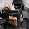 HOTOR Car Trash Can – Multifunctional Car Organizer for Storage & Trash, Large Car Trash Bin with Big Opening…
