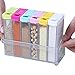 Meegol Set of 6 Spice Shaker Jars Seasoning Box Kitchen Condiment Storage Container with 2 Kinds of Outlet Holes,Spice Jar
