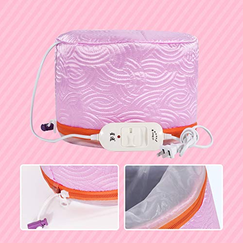 Moligh doll 1Pcs Hair Steamer Cap Dryers Electric Hair Heating Cap Thermal Treatment Hat Beauty Spa Nourishing Hair Styling Care Us Plug
