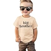 SOFEON Big Brother Shirt for Toddler Baby Boy Promoted to Big Brother Announcement T-Shirt Kids Summer Short Sleeve Tees