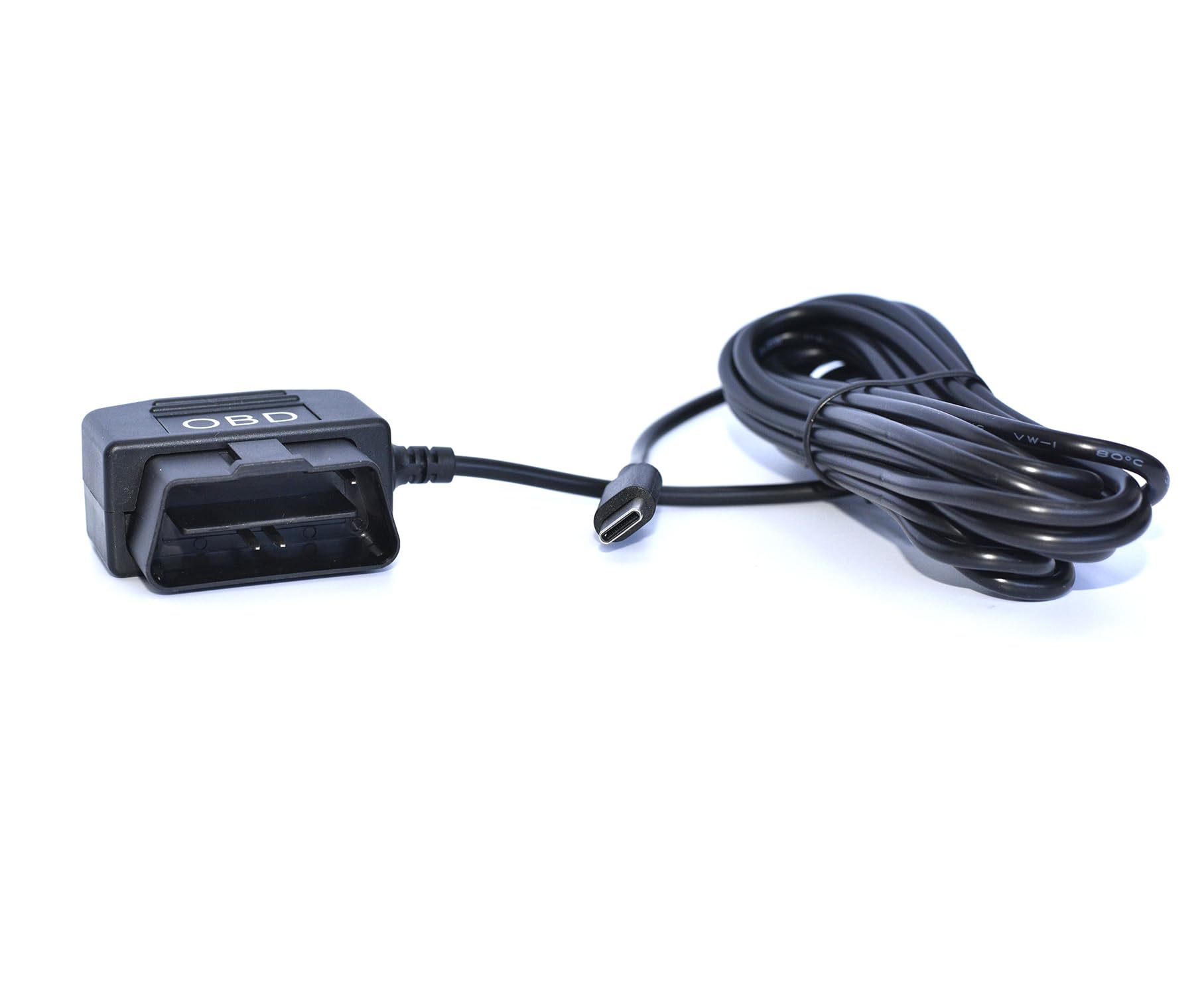 Photo 1 of OBD2 OBD Power Cable for Dash Camera TwinPa OBD to USB-C OBDII Adapter Hardwire Charger Cable 24 Hours Surveillance and Acc Two Mode 12-36V to 5V 3A (USB-C Port)