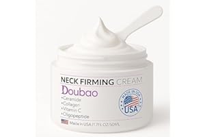 VICGFHS Neck Firming Cream with Collagen & Hyaluronic Acid - Made in USA, Anti-Aging Moisturizer Neck Cream for Tightening and Lifting, Women Facial Skin Care Wrinkle Cream for Face Neck Décolleté-1.7 fl.oz