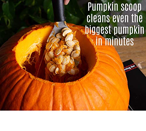Pumpkin Carving Kit - Pumpkin Carving Tools - 10 Stencils - Stainless Steel