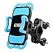 ENKEEO Bike Mount Universal Motorcycle Cell Phone Holder Cradle with 360 Degree Rotation, Rubber Grips for iPhone X/8/7/7 Plus/6S/6S Plus, Samsung Galaxy S7/S6 S5 and GPS Device Up to 3.7