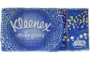 Kleenex White Facial Tissue (72 Pack of 9 tissue each pocket) Total of 648 Tissue)