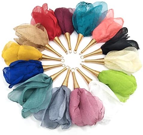 30Pcs Polyster Handmade Tiny Soft Tassels Mini Tassels,Colorful Tassels, Earring Tassels Assorted Colors Randomly (39)
