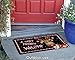 Toland Home Garden 800114 Candy Cane Reindeer Christmas Door Mat 18x30 Inch Welcome Outdoor Doormat for Entryway Indoor Entrance