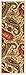Custom Size Beige Multicolor Paisley Rubber Backed Non-Slip Hallway Stair Runner Rug Carpet 22 inch Wide Choose Your Length 22in X 3ft