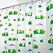 iDesign Frogs Waterproof PEVA Bathroom Shower Curtain - 72