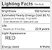 LOHAS Red Light Bulb Candelabra Base E12, 60W Equivalent(6Watt LED Bulb), Decorative Christmas Lighting, Candle Lights for Chandelier Red Glow, 550 Lumen, Not Dimmable(4 Pack)