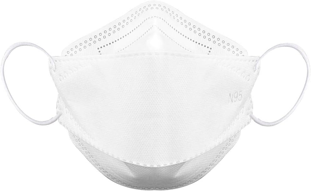 Les yeu 2 Pieces Of N95 Masks,Respirator For Virus Protection And Personal Health, Fish Mouth Civil Masks Have Passed The National Mandatory Gb 2626-2006 Standard