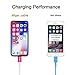 Miger 4Pack iPhone Fast Charging Cable, USB A Cable Compatible for iPhone Xs Max,XS, XR,X,8,8Plus,7,7Plus,6S,6S Plus,6 Plus,6,SE,5S,5C,5, and More (Blue+Gold+Green+Red, 4ft)