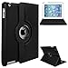 Next 360 Degree Rotating Case with Automatic Wake/Sleep for Apple iPad 2 / 3 / 4 with Retina Display - Black