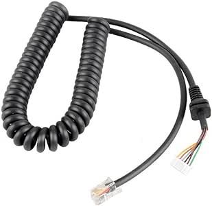 Amazon.com: Semoic Replacement Microphones Mic Cable Cord ... ft 8900 mic wiring 