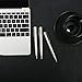 TOODOO 3 Pieces Twist Ballpoint Pens Stainless Steel Retractable Business Ballpoint Pen with 6 Extra Refills, 1.0 mm Medium Point, Black Ink (Silver)