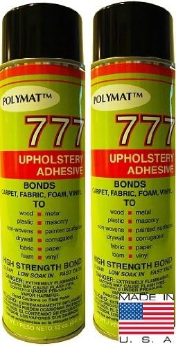 Qty 2 POLYMAT 777 Spray Glue Bond Adhesive Compatible with Wallpaper Lining Home Décor