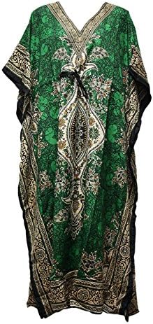 Miss Trendy Women's Caftan Dress Kaftan Dashiki Hippie Boho Maxi Gown Beach Cover Plus 106-L