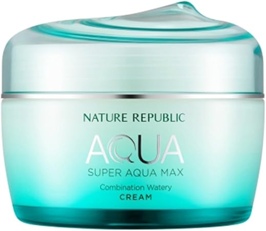 Amazon Co Jp 韓国コスメ Nature Republic ネイチャーリパブリック Super Aqua Max Combination Watery Cream スーパー アクアマスク コンビネーション 水分クリーム 混合肌用 80ml 海外直送品 ビューティー