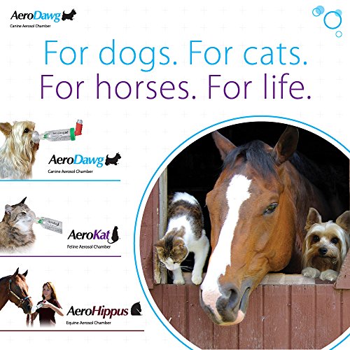 AeroDawg Dog Asthma Aerosol Chamber, Small Inhaler Spacer Chronic