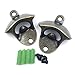 Wall Mount Bottle Opener, 2 PACK Vintage Style Beer Bottle Opener by Latomex