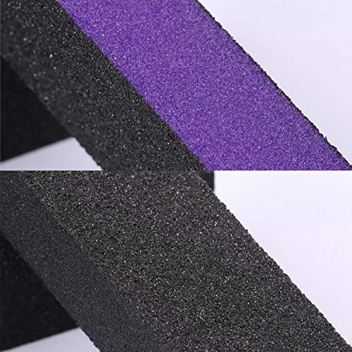 20 Pack Nail Polish Buffer Block Sanding Buffing Nail Files Pedicure Manicure Tool (Purple Black) - Thumbnail 4