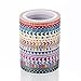 3mm Wide Skinny Washi Tape with Colorful Designs and Patterns - for Planners, Decorating, Scrapbooking