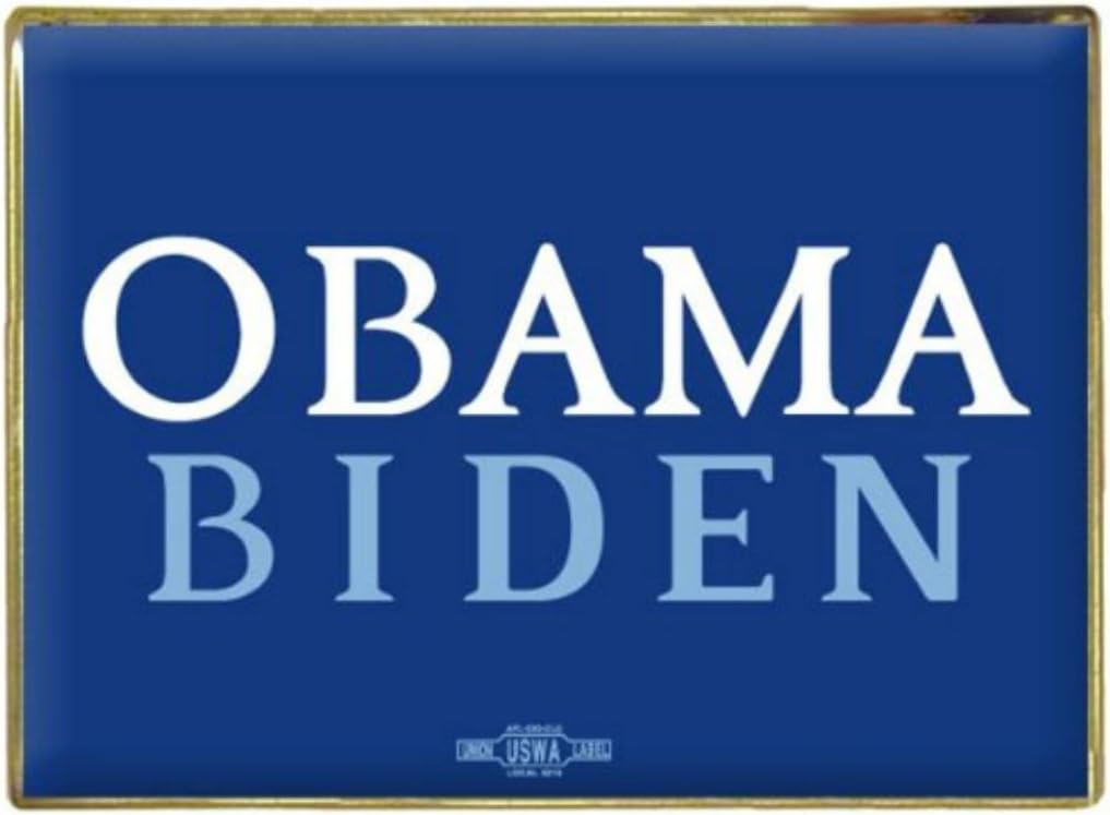Barack Obama & JOE BIDEN Lapel Pin - Obama Biden Pinback Collectible Campaign Souvenier