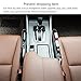 HaloVa Car Pocket Organizer, Premium PU Leather Console Gap Filler, Universal Car Seat Slit Filler and Side Pocket Catcher Caddy, Automobile Storage Interior Car Accessories, Black