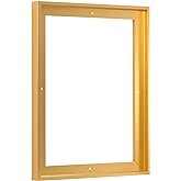 Pixy Canvas Floater Frame 16x20 for 3/4 (0.75) inch Deep Canvas Paintings/Canvas Prints/Wood Canvas Panels/Wall Art/Wall Decor/Home Decor/Artwork (Brass Gold, 16 x 20 inch, Portrait)