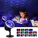 Night Light Projector for Kids, KINGWILL Ocean Wave Projector Light with Ripple RGB 3D Water Effect, Remote Control Nursery Lamp Waterproof for Bedroom Garden Wedding Party Disco