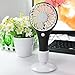 intbase Mini Handheld Fan, Personal Portable Desktop Table Cooling Fan with USB Rechargeable,for Outdoor Travel,Office Desk,Park,Bus & Kitchen (Black)