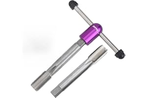 ZTTO for Bicycle Crank Arm Thread Repair Kit 9/16 Steel Tap Set Left Right Side for Bike Pedal Thread Repair Tool with Handle