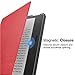 MoKo Case for All-New Kindle Oasis (9th Generation, 2017 Release) - Premium Ultra Lightweight Shell Cover with Auto Wake / Sleep for Amazon Kindle Oasis E-reader Case, RED