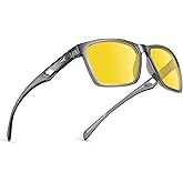 KastKing IllumiLens Night Vision Glasses, Night Driving Glasses for Men Women, Reduce Glare and Enhance Vision