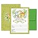 Deluxe Safari Jungle Baby Shower Invitations Gender Neutral for Boys, Girls, or Twins, Kids Party Card Supplies, 20 Double Sided Large 5 x 7 Flat Fill In Invites with Green Envelopes
