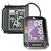 1byone Upper Arm Blood Pressure Monitor with Easy-to-Read Backlit LCD, One Size Fits All Cuff, Nylon Storage Case, Black
